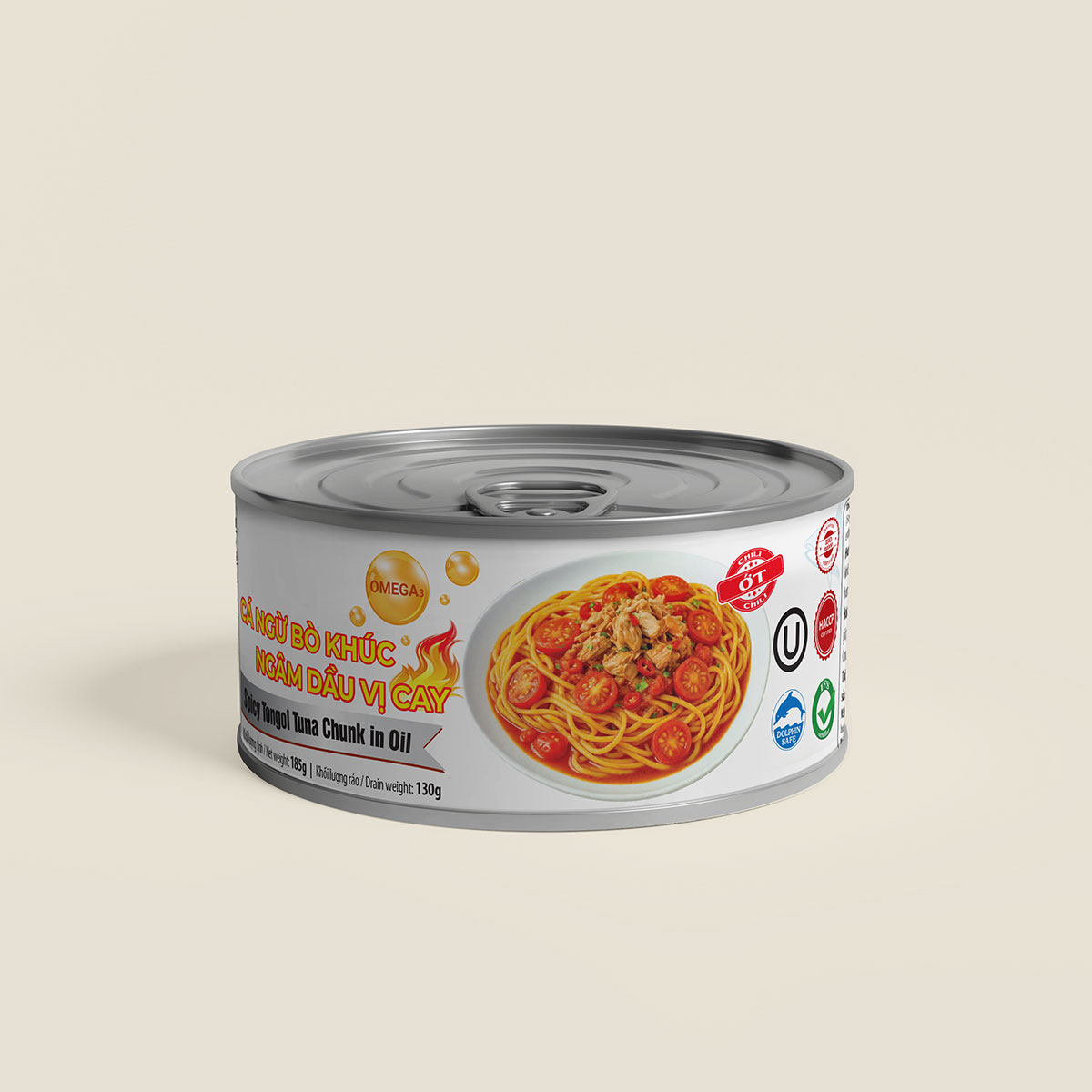 Cá ngừ bò khúc ngâm dầu vị cay